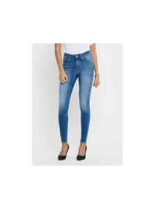 Blue Shortened Skinny Fit Jeans ONLY Blush - Women