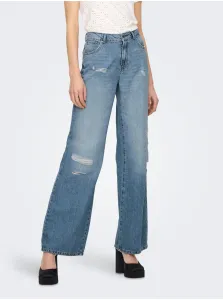 Blue Womens Wide Jeans ONLY Chris - Women