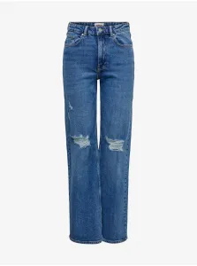 ONLY Jeans Donna ONLJUICY Wide Leg Fit 15258252 Dark Medium Blue Denim 25/32
