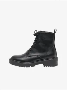 Black Ankle Boots ONLY Bold - Women