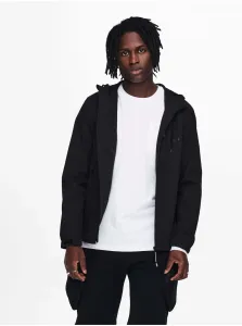 Black Lightweight Hooded Jacket ONLY & SONS Wang - Mens