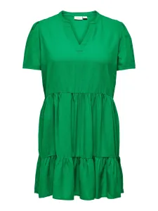 ONLY CARMAKOMA Vestito da donna CARTIRI-CARO Regular Fit 15311976 Green Bee 5XL/6XL