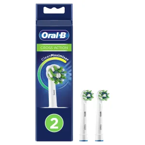 Oral B Testine di ricambio con tecnologia CleanMaximiser CrossAction 2 pz
