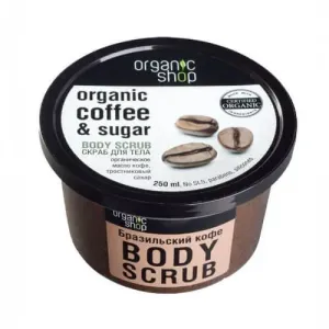 Organic Shop Scrub corpo al caffè Organic (Coffee & Sugar Body Scrub) 250 ml