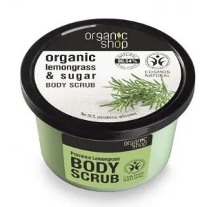 Organic Shop Scrub da bagno allo zucchero Organic Lemongrass & Sugar (Body Scrub) 250 ml
