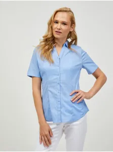 Light Blue Short Sleeve Shirt ORSAY - Women #1290089