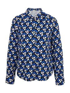Orsay Black-Blue Ladies Patterned Blouse - Ladies #2218127