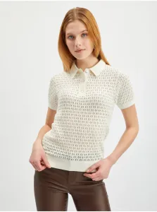 Orsay Cream Women Patterned Sweater Short Sleeves - Women