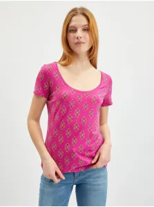Orsay Dark pink Women Patterned T-Shirt - Women