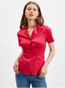 Orsay Red Ladies Short Sleeve Shirt - Women #2101241