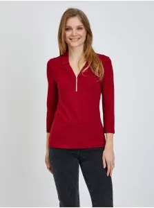 Red T-Shirt with Three-Quarter Sleeve ORSAY - Women