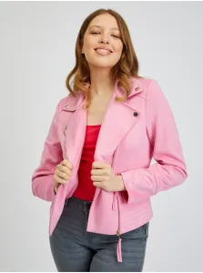 Orsay Pink Women's Leatherette Jacket in Suede - Women #2217918