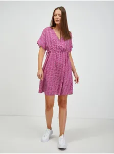 Dark pink patterned dress ORSAY - Women #1290591