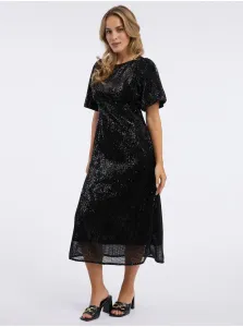 Orsay Black women's sequin midi dress - Women's #2830061
