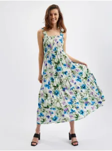 Orsay Blue-cream Women's Flowered Dress - Women