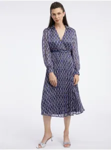 Orsay Dark blue ladies patterned dress - Women #2824598