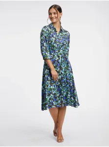 Orsay Green & Blue Women's Floral Shirt Dress - Women