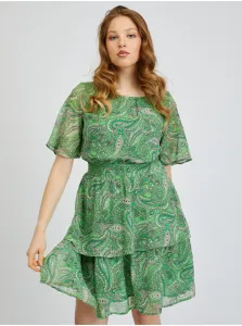 Orsay Green Ladies Patterned Dress - Women #2277474