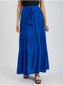 Orsay Blue Ladies Maxi Skirt - Ladies