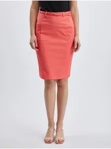 Orsay Coral Ladies Pencil Skirt - Women