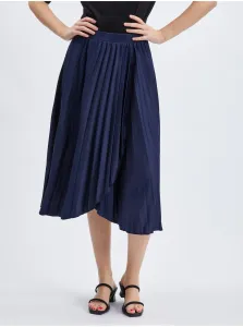 Orsay Dark blue Ladies Pleated Midi Skirt - Ladies #2201167