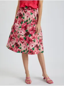 Orsay Pink Ladies Floral Skirt - Women