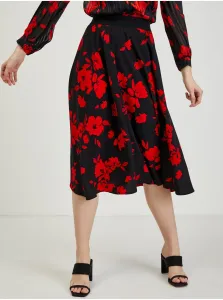 Red-black lady floral skirt ORSAY - Ladies
