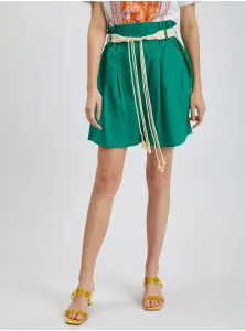 Orsay Green Ladies Linen Shorts - Women #2089154