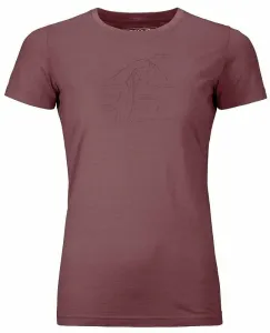 Ortovox 120 Tec Lafatscher Topo T-Shirt W Mountain Rose L Maglietta outdoor