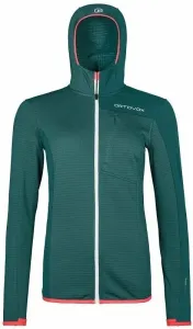 Ortovox Fleece Light Grid Hooded Jacket W Pacific Green M Felpa outdoor