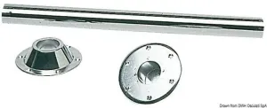 Osculati Table leg 70 cm chrome-plated steel