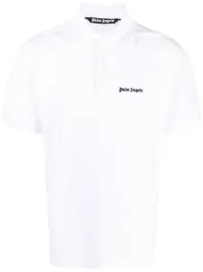 PALM ANGELS - Polo In Cotone Con Logo Ricamato #2418833
