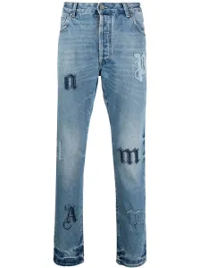 PALM ANGELS - Jeans In Denim Con Logo #2411043