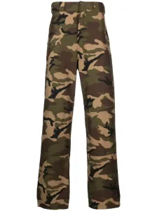 PALM ANGELS - Pantalone Camouflage In Cotone #2375741