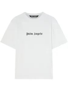 PALM ANGELS - T-shirt In Cotone Con Logo #2375370