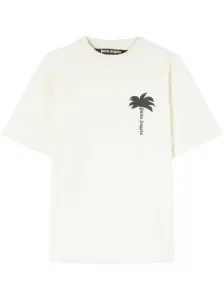 PALM ANGELS - T-shirt In Cotone Con Logo #3083216