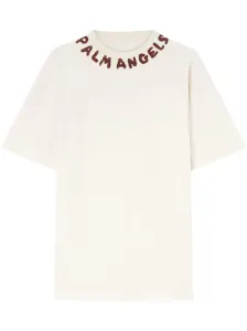 PALM ANGELS - T-shirt In Cotone Con Logo #3083255