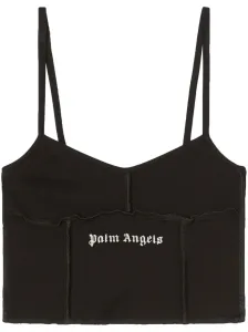 PALM ANGELS - Top In Cotone Con Logo