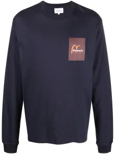 PALMES - T-shirt A Manica Lunga In Cotone Organico Con Logo