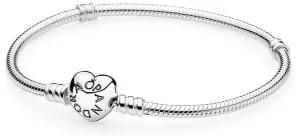 Pandora Bracciale in argento con chiusura a cuore 590719 16 cm