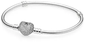 Pandora Bracciale in argento con cuore scintillante 590727CZ 16 cm