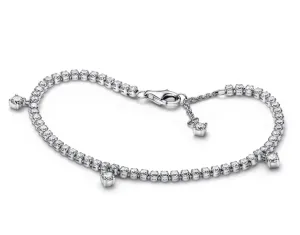 Pandora Bracciale scintillante in argento con zirconi Sparkling Tennis 592401C01 18 cm