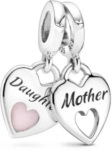 Pandora Charm pendenti Cuore Madre e figlia Double Heart 799187C01