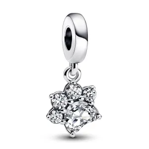 Pandora Charm scintillante in argento Zampa di cane 792247C01