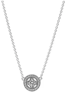 Pandora Collana in argento con pendente scintillante 590523CZ/45