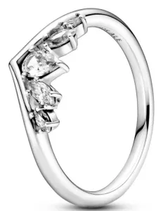 Pandora Delicato anello in argento con strass Wishbone 199109C01 52 mm
