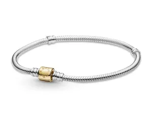 Pandora Elegante bracciale in argento con fibbia in oro 599347C00 16 cm