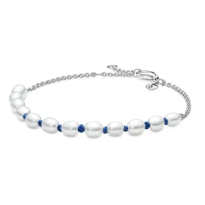 Pandora Elegante bracciale in argento con perle d'acqua dolce 591689C01 18 cm