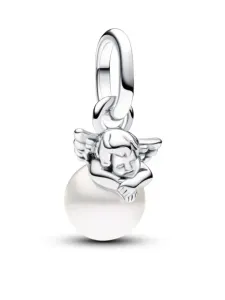 Pandora Mini pendente in argento Angelo con perla ME 793108C01