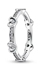 Pandora Romantico anello in argento con zirconi cubici Moments 192496C01 54 mm